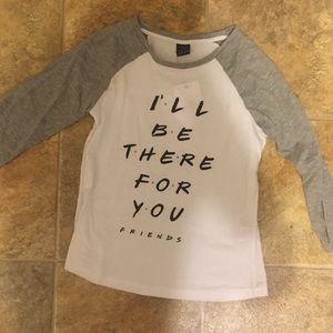 NWT-Friends tv show baseball style shirt